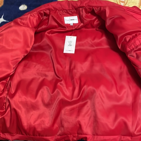 Fashion Nova Men Now or never red puffer jacket - Picture 2 of 5